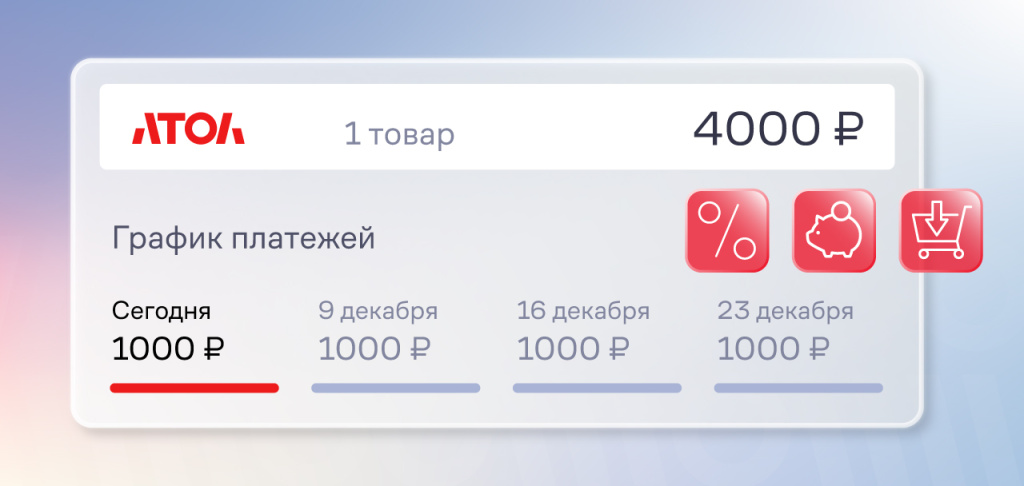 АТОЛ Pay запустил сервис BNPL Долями